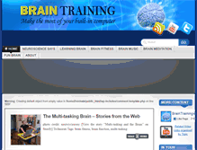 Tablet Screenshot of braintraining4all.com